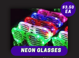 Neon glasses