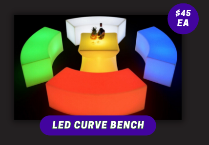 LED Curve Bench